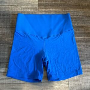 Aerie Offline Biker Shorts in Royal Blue